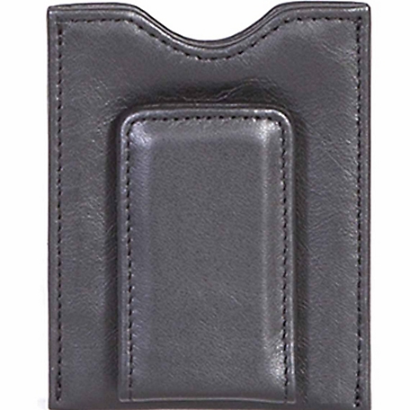 Scully Genuine Leather Magnetized Money Clip, Black, 24