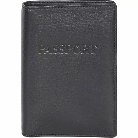 Scully Leather Passport Holder Black Travel Accessories