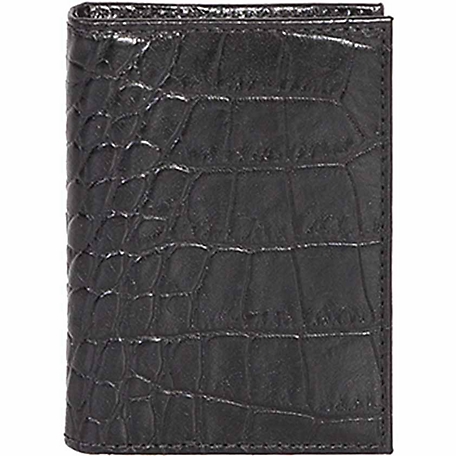Scully Genuine Leather Gusseted Card Case, Black