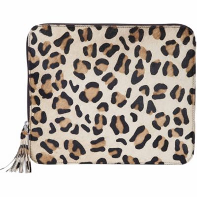 Scully Chocolate Genuine Leather Zip-Around Tablet Cover