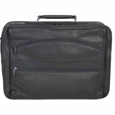 Scully Leather Plonge Computer Briefcase, Black, 24