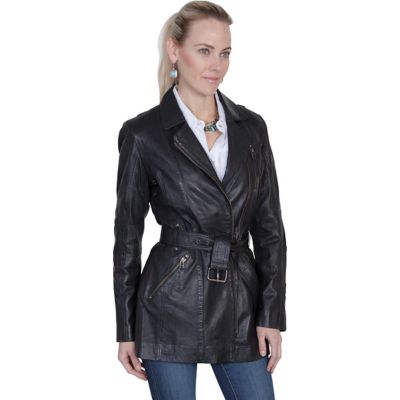 Scully Women's Leather Washed Lamb Coat