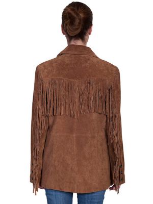 Image showing 1 th Scully Women's Leather Suede Fringe Jacket