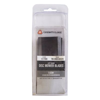 Image showing  4.2 in. Disc Mower Blades, Left Hand, 6-Pack