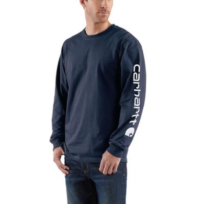 Carhartt Men's Long-Sleeve Graphic Logo T-Shirt