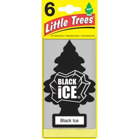 Little Trees Black Scented Car Air Fresheners 6 Pack Automotive Air Fresheners