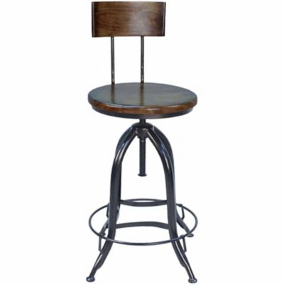 Carolina Chair & Table Blainey Adjustable Stool with Backrest