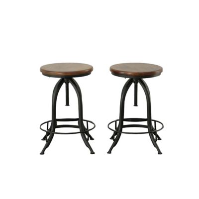 Image showing  Blainey Adjustable-Height Backless Stools, 30 in., 2-Pack