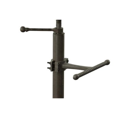 Image showing 6 th Carolina Chair & Table Vintage Iron Adjustable-Height Tractor Seat Stool, 33 in., Industrial