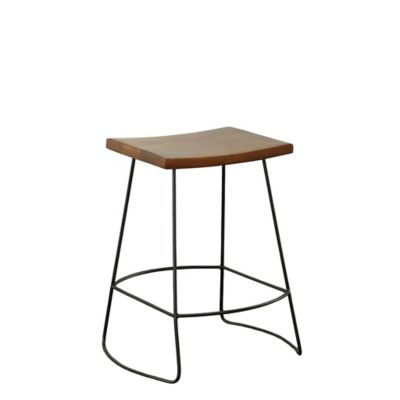 Image showing  Portland Saddle Seat Counter Stool, 24 in.
