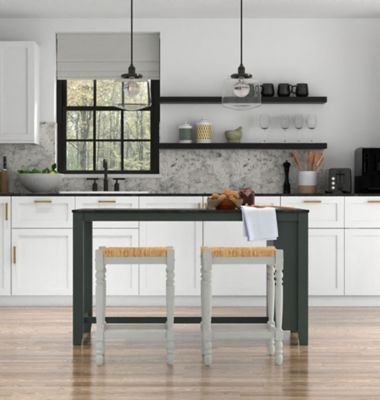 Image showing  Thomasville Counter Stool, 23-3/4 in., White