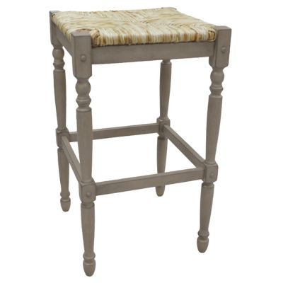 Carolina Chair & Table Thomasville Bar Stool, 29 in., Weathered Gray