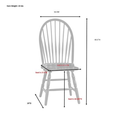 Image showing 5 th Carolina Chair & Table Deluxe Americana Windsor Chair