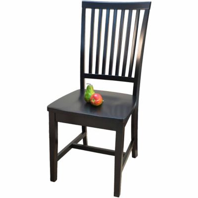 Carolina Chair & Table Christina Classic Ladder Back Chair, Antique Black