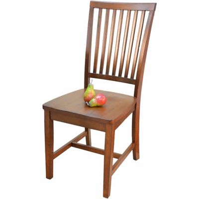 Carolina Chair & Table Christina Classic Ladder Back Chair, Chestnut