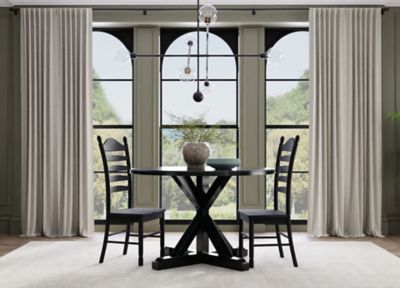 Image showing 7 th Carolina Chair & Table Hartford Deluxe Ladder Back Chair, Antique Black