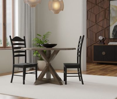 Image showing 8 th Carolina Chair & Table Hartford Deluxe Ladder Back Chair, Antique Black