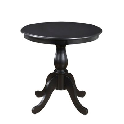 Image showing  Elmwood Round Table for 4 People, 30 in. Round x 30 in. H, Antique Black
