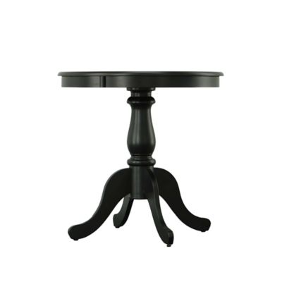 Image showing  Elmwood Round Table for 4 People, 30 in. Round x 30 in. H, Antique Black
