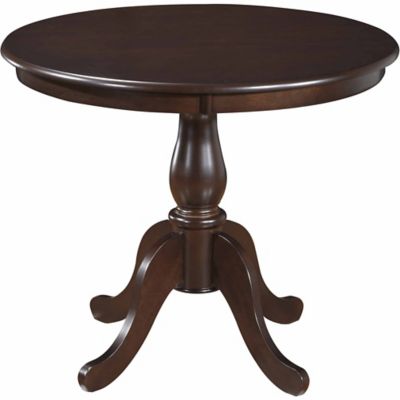 Carolina Chair & Table Round Elmwood Table, Espresso, 30 in.