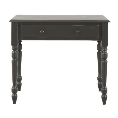Image showing  Grace Desk with Turned Legs and Drawer, Antique Black
