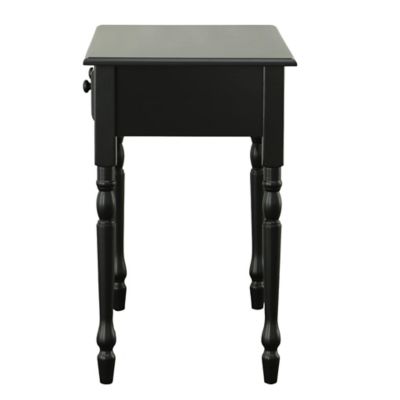 Image showing  Grace Desk with Turned Legs and Drawer, Antique Black