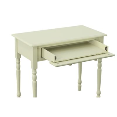 Image showing  Grace Desk with Turned Legs and Drawer, Antique Ivory