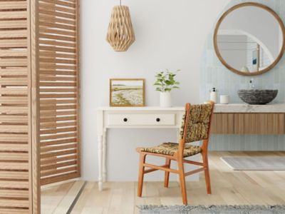 Image showing 6 th Carolina Chair & Table Grace Desk with Turned Legs and Drawer, Antique Ivory