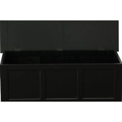 Image showing 10 th Carolina Chair & Table Havanna Storage Chest, Antique Black