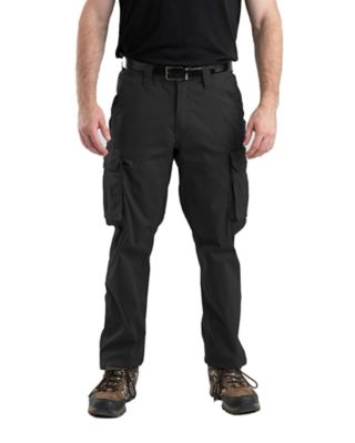 Smith's Workwear Stretch Fit High-Rise Fleece-Lined Canvas Cargo