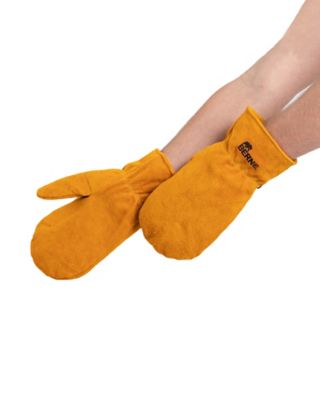 Image showing  Men's Sherpa-Lined Leather Mittens, 1 Pair