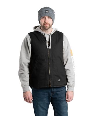 Berne Men's Sherpa-Lined Washed Duck V-Neck Vest at Tractor Supply Co.