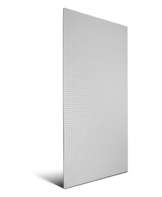 Triton Products 48 x 96 x 1/4 in. Polypropylene Pegboard with 9/32 in. Hole Size and 1 in. O.C. Hole Spacing, White, DB-96