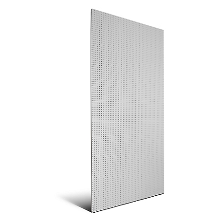 Triton Products 48 x 96 x 1/4in. Polypropylene Pegboard with 9/32 in. Hole Size and 1 in. O.C. Hole Spacing, White, DB-96