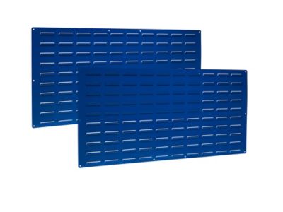 Triton Products 24 in. x 48 in. Louvered Panels for Storing Plastic Hanging Bins with Mounting Hardware, 2-Pack