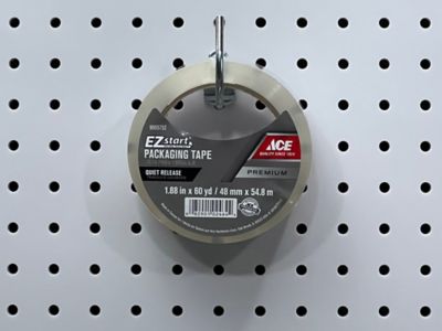 Image showing  2-1/4 in. Curved 2 In. I.D. Stainless Steel Pegboard Hook for 1/8 in. and 1/4 in. Pegboard, 3 Pack