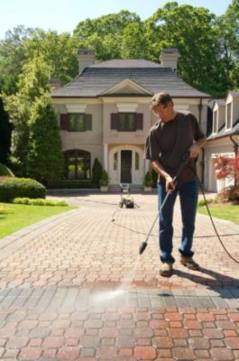 Image showing  1/2 in. x 50 ft. Rubber Pressure Washer Extension/Replacement Hose for Gas Pressure Washers, 4,000 PSI