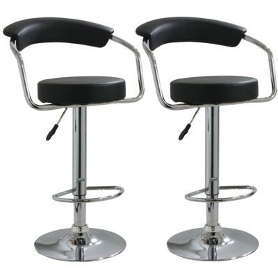 AmeriHome Adjustable-Height Bar Stools, 42.25 in., 2-Pack