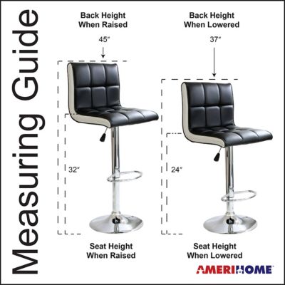 Image showing  2-Tone Padded Bar Stools, 2-Pack