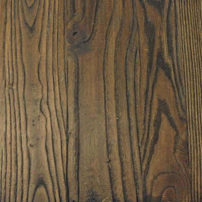 Image showing  Rectangular Loft Counter-Height Metal Dining Table with Wood Top, Rustic Gunmetal