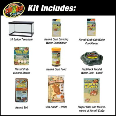 Image showing  ReptiHabitat Terrarium Kit, Hermit Crab 10 gal.