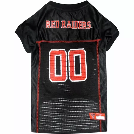 Pets First NCAA Texas Tech Red Raiders Pet Jersey Dog Jerseys