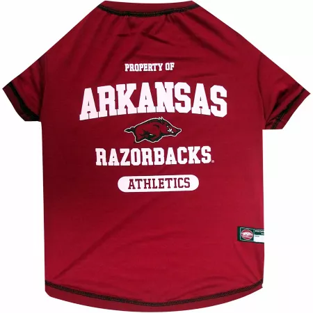 Pets First NCAA Arkansas Razorbacks Pet T-Shirt Dog Shirts