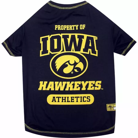 Pets First NCAA Iowa Hawkeyes Pet T-Shirt Dog Shirts