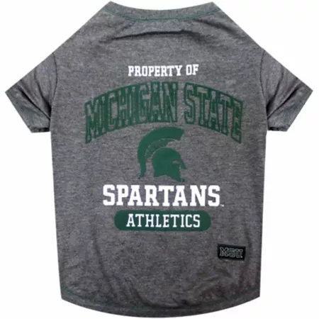 Pets First NCAA Michigan State Spartans Pet T-Shirt Dog Shirts