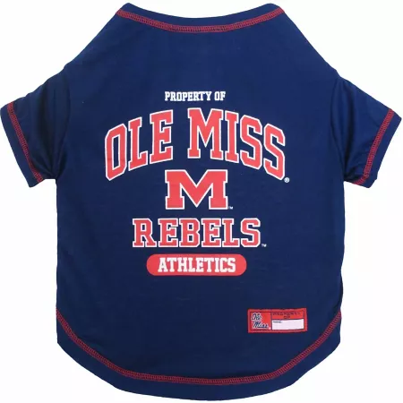 Pets First NCAA Ole Miss Rebels Pet T-Shirt Dog Shirts