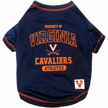 Pets First NCAA Virginia Cavaliers Pet T-Shirt Dog Shirts