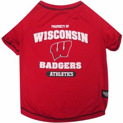 Pets First NCAA Wisconsin Badgers Pet T-Shirt