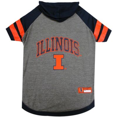 Pets First NCAA Illinois Fighting Illini Pet Hoodie T-Shirt