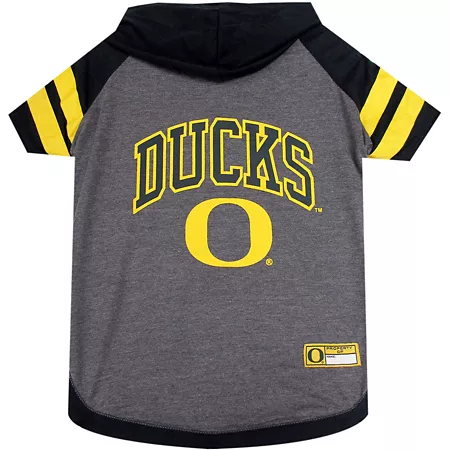 Pets First NCAA Oregon Ducks Pet Hooded T-Shirt Dog Shirts